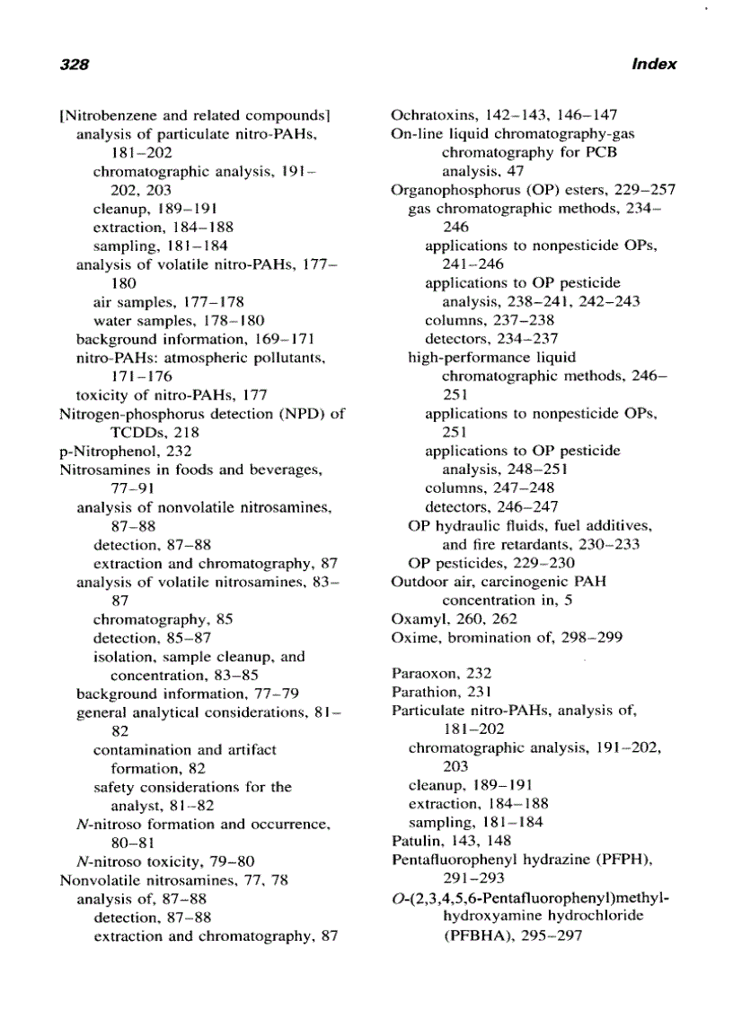 image for page Chromatographic Analysis of Environmental and Food Toxicants
