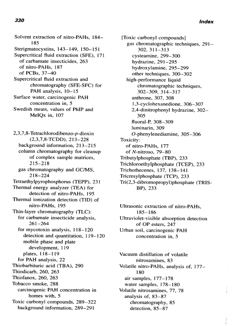 image for page Chromatographic Analysis of Environmental and Food Toxicants