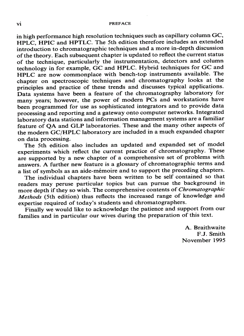 Chromatographic Methods 5th Edition
