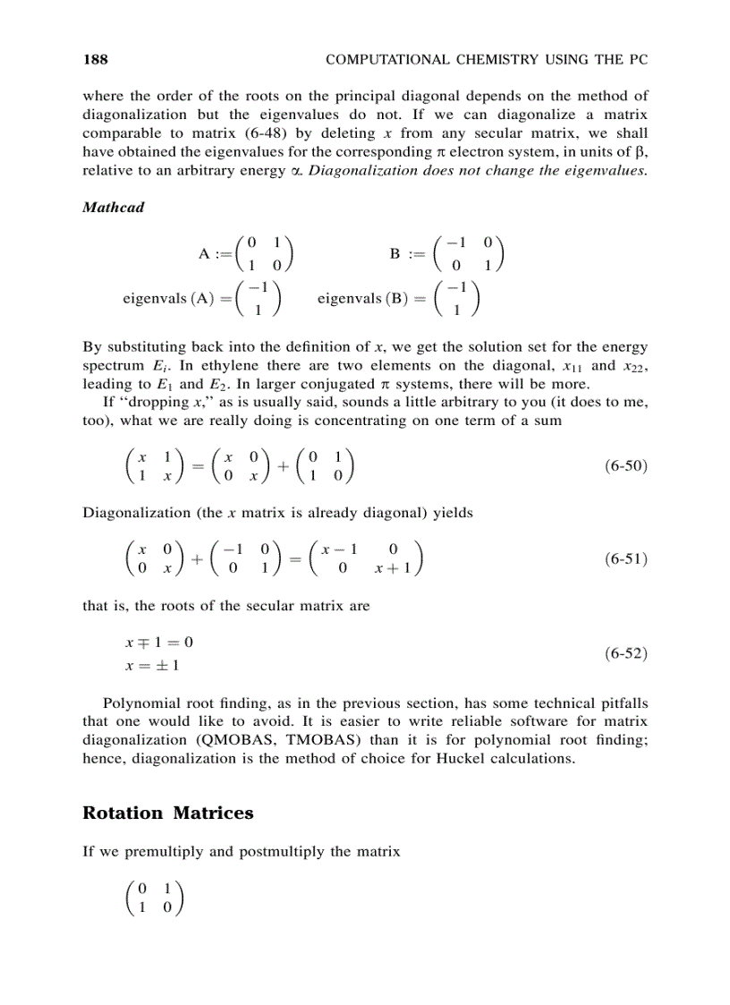 image for page Computational Chemistry Using The PC 3rd Edition