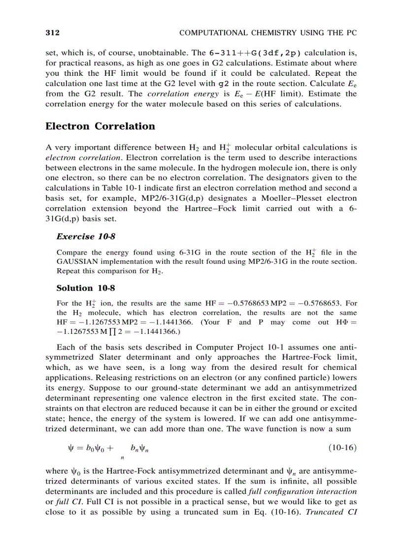 image for page Computational Chemistry Using The PC 3rd Edition
