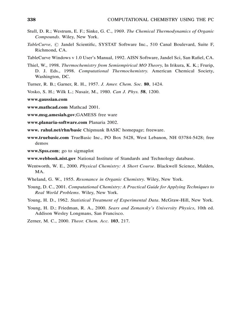 image for page Computational Chemistry Using The PC 3rd Edition