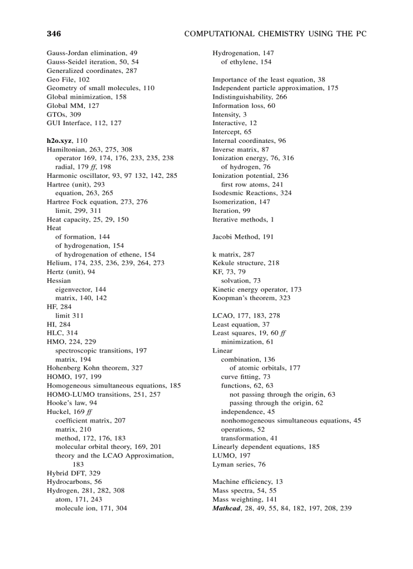 image for page Computational Chemistry Using The PC 3rd Edition