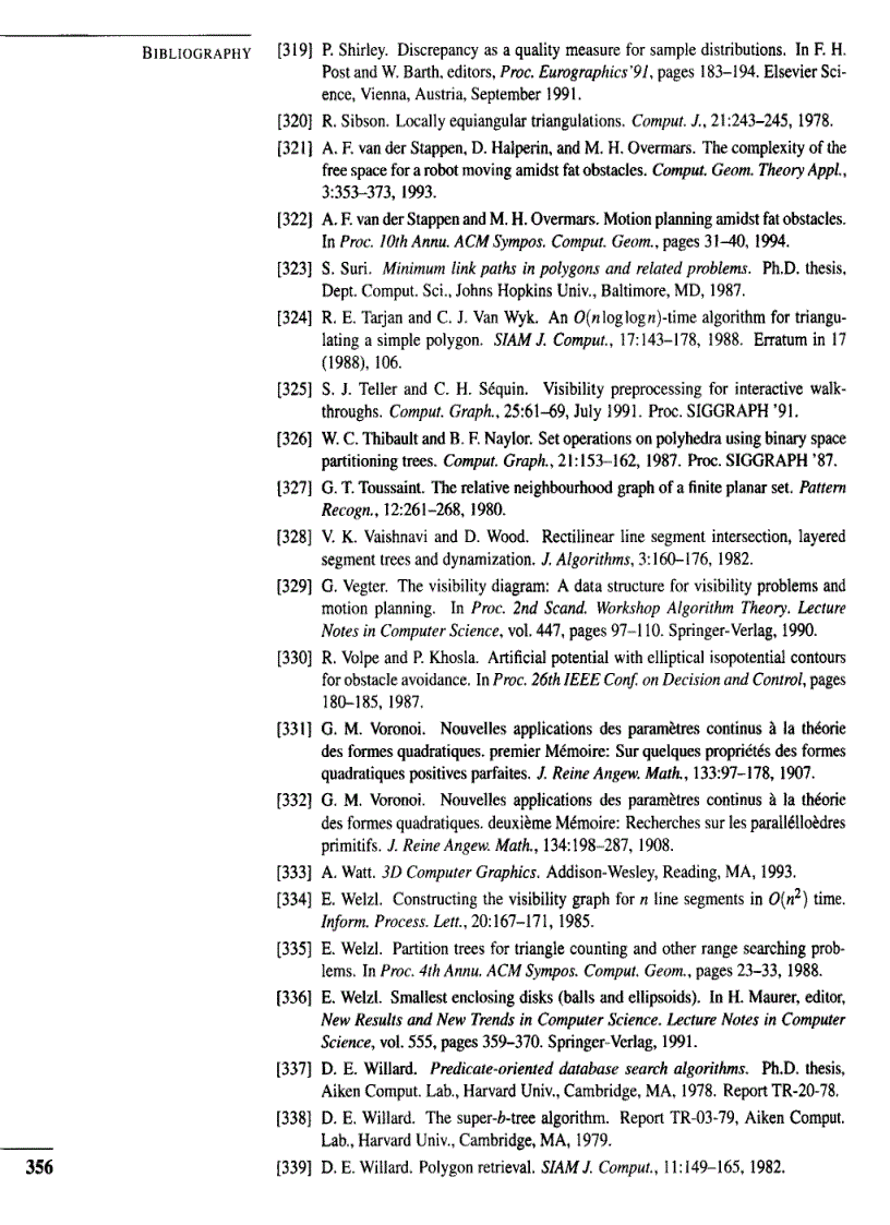image for page Computational Geometry Algorithms and Applications 2nd Edition