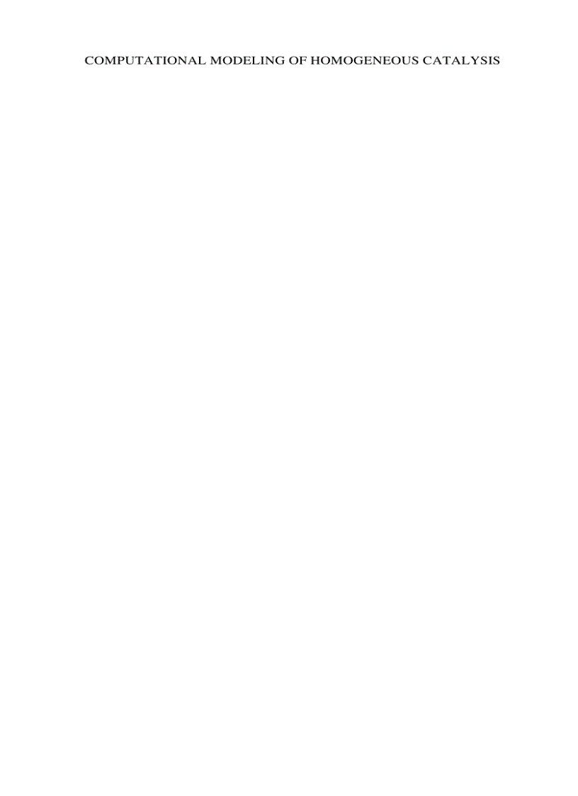 image for page Computational Modeling of Homogeneous Catalysis