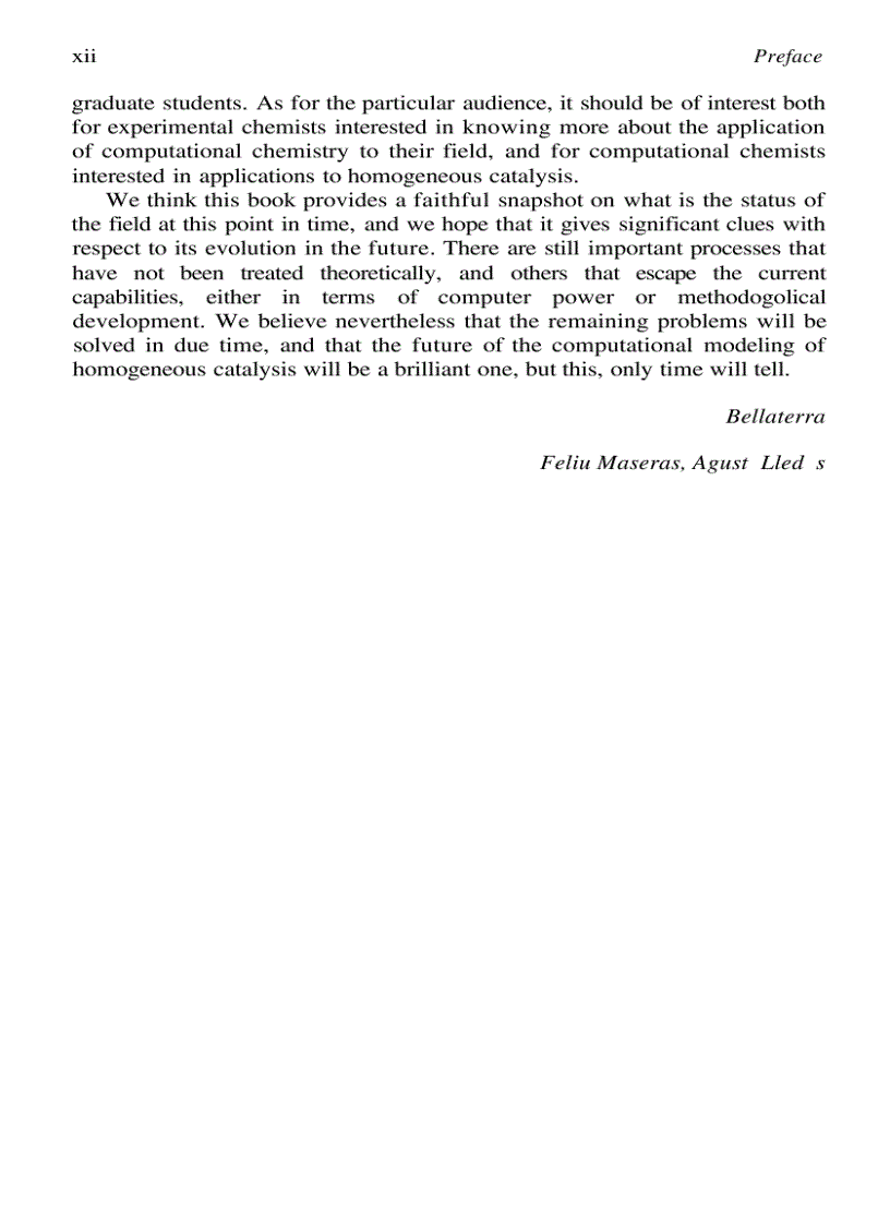 image for page Computational Modeling of Homogeneous Catalysis