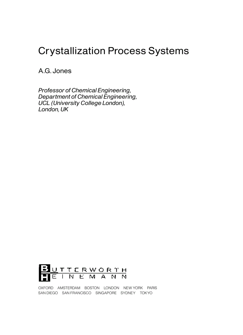 image for page Crystallization Process Systems 1st Edition