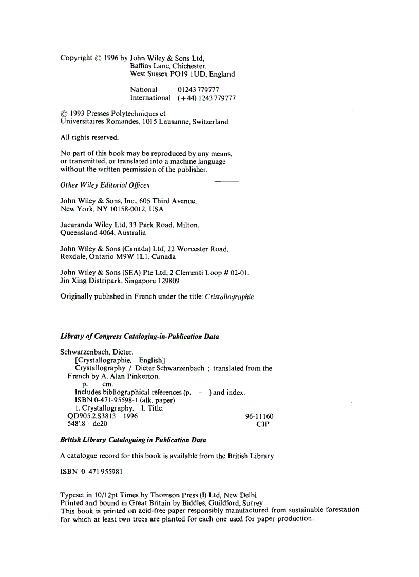 image for page Crystallography 1st Edition
