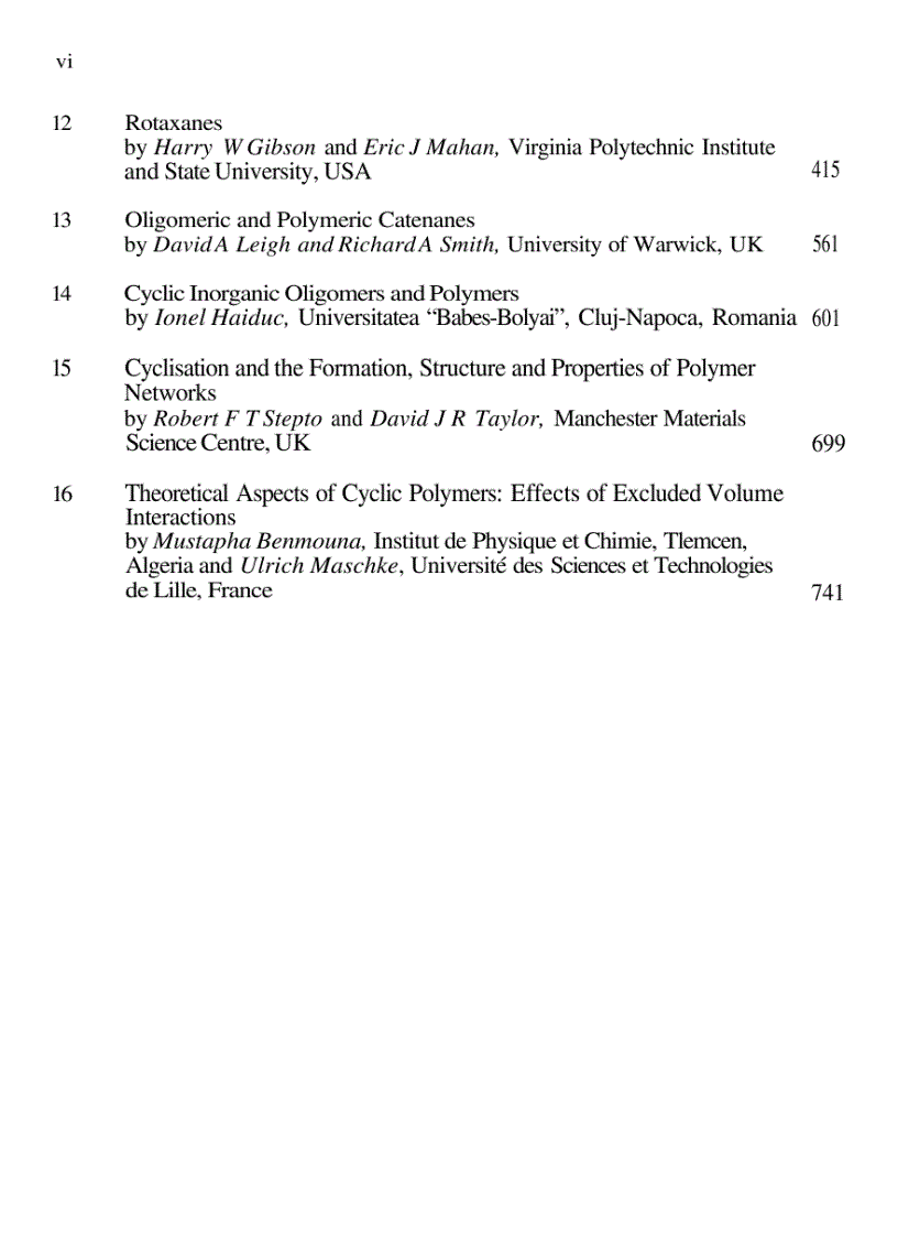 image for page Cyclic Polymers 2nd Edition