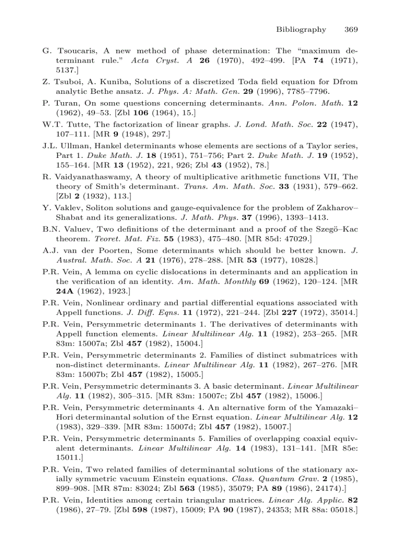 image for page Determinants and Their Applications in Mathematical Physics