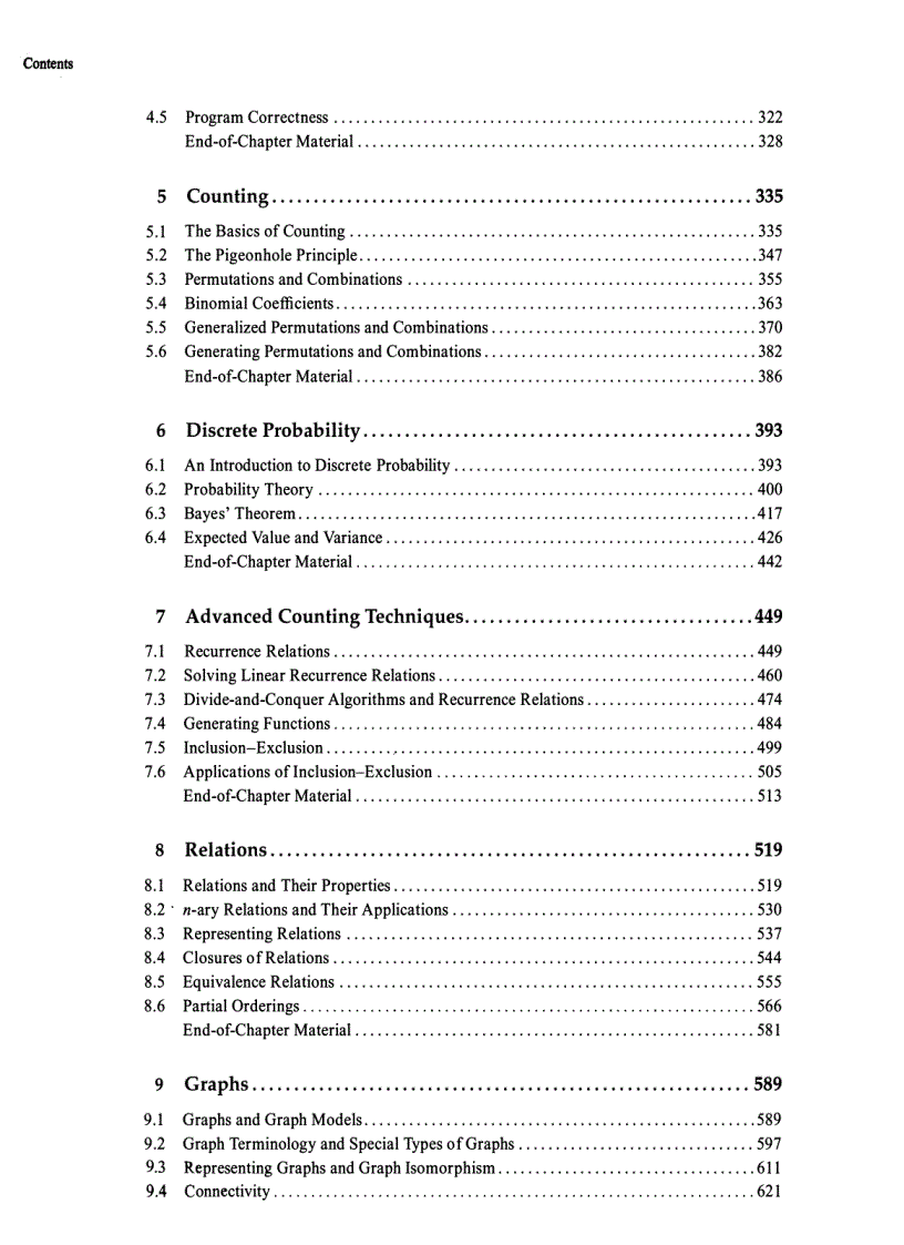 image for page Discrete Mathematics and Its Applications 6th Edition