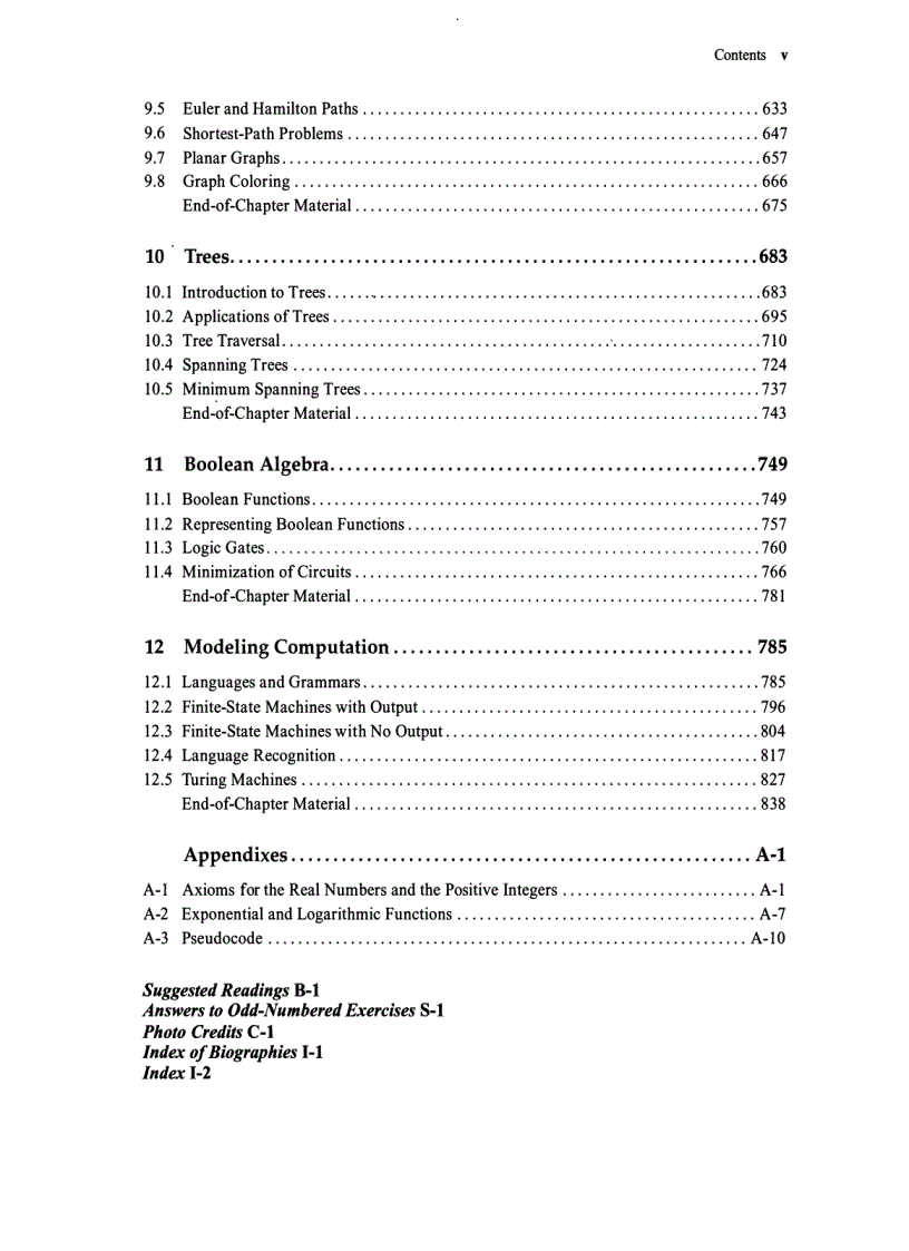 image for page Discrete Mathematics and Its Applications 6th Edition