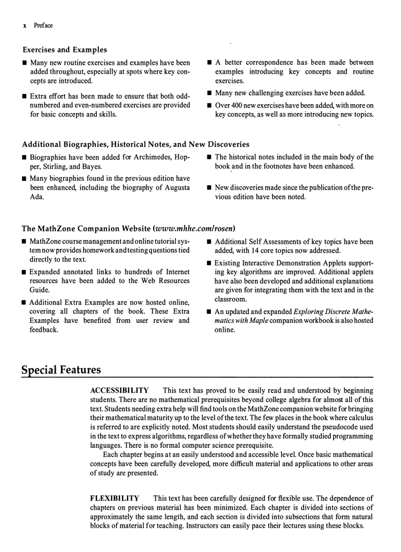 image for page Discrete Mathematics and Its Applications 6th Edition