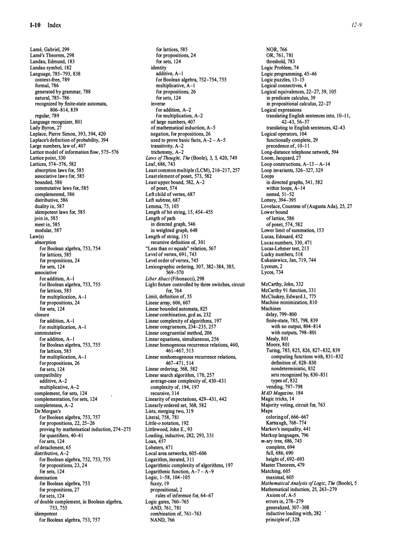 image for page Discrete Mathematics and Its Applications 6th Edition