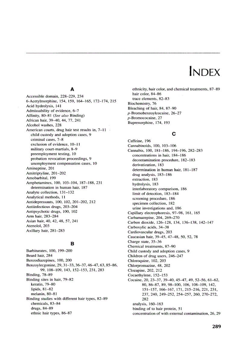 image for page Drug Testing in Hair