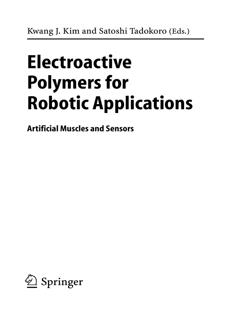image for page Electroactive Polymers for Robotic Applications