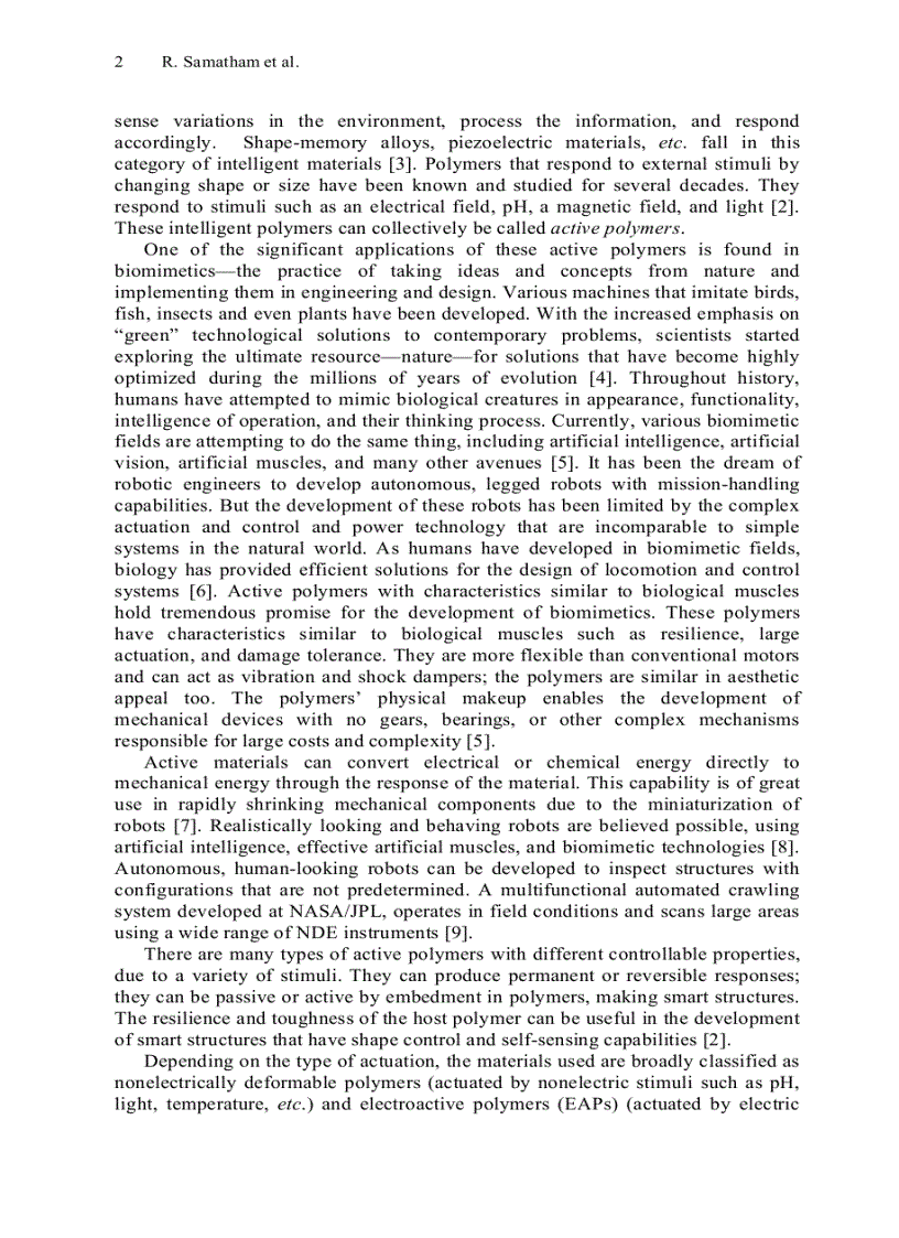 image for page Electroactive Polymers for Robotic Applications