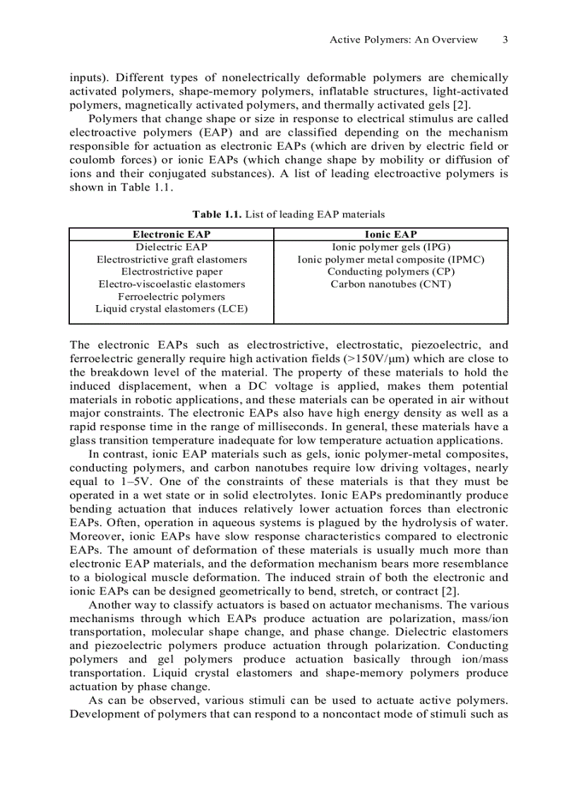 image for page Electroactive Polymers for Robotic Applications