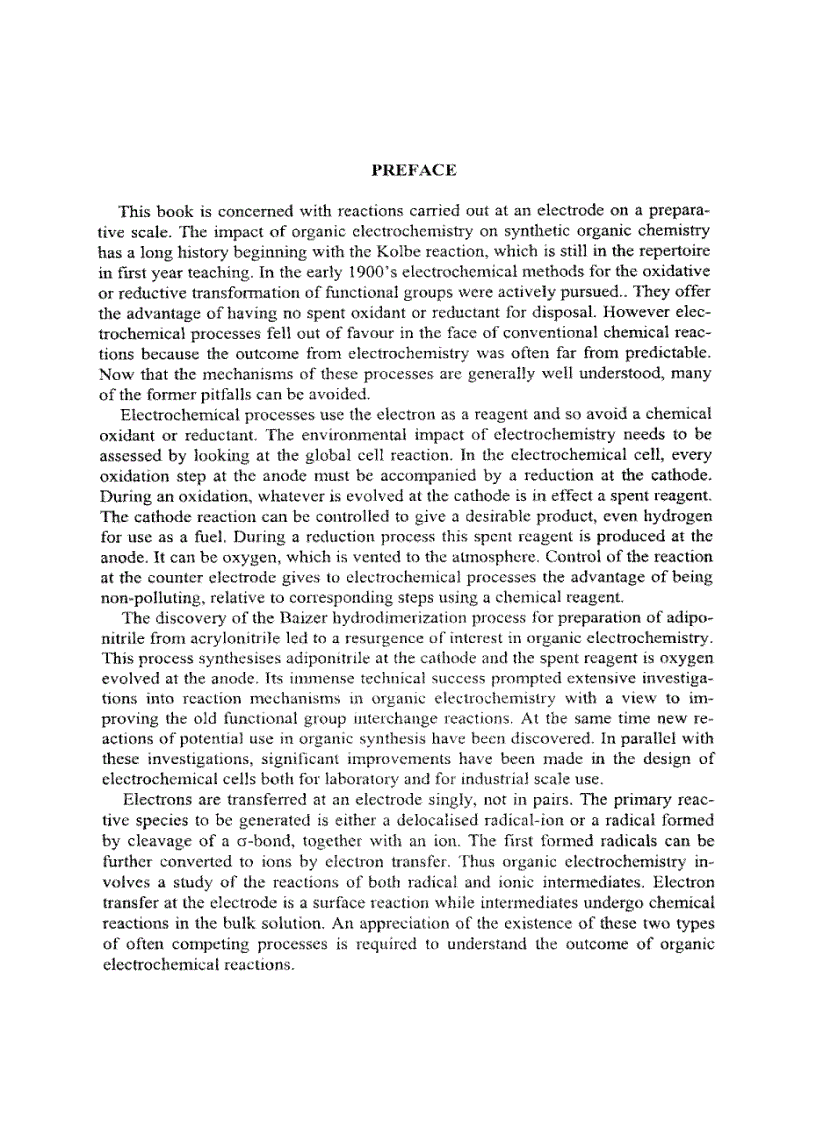image for page Electrochemical Reactions and Mechanisms in Organic Chemistry
