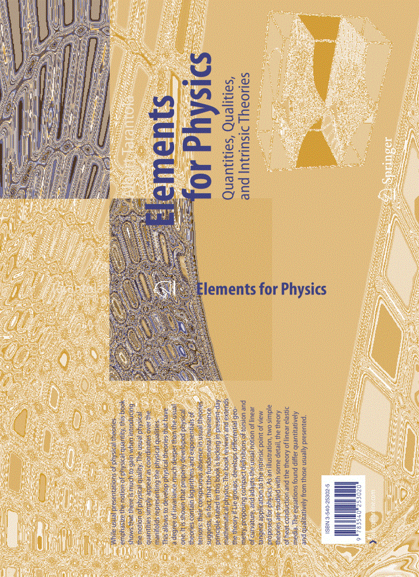 image for page Elements for Physics 1st Edition