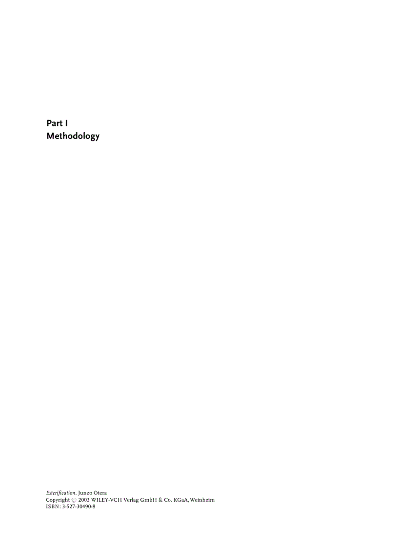 image for page Esterification Methods