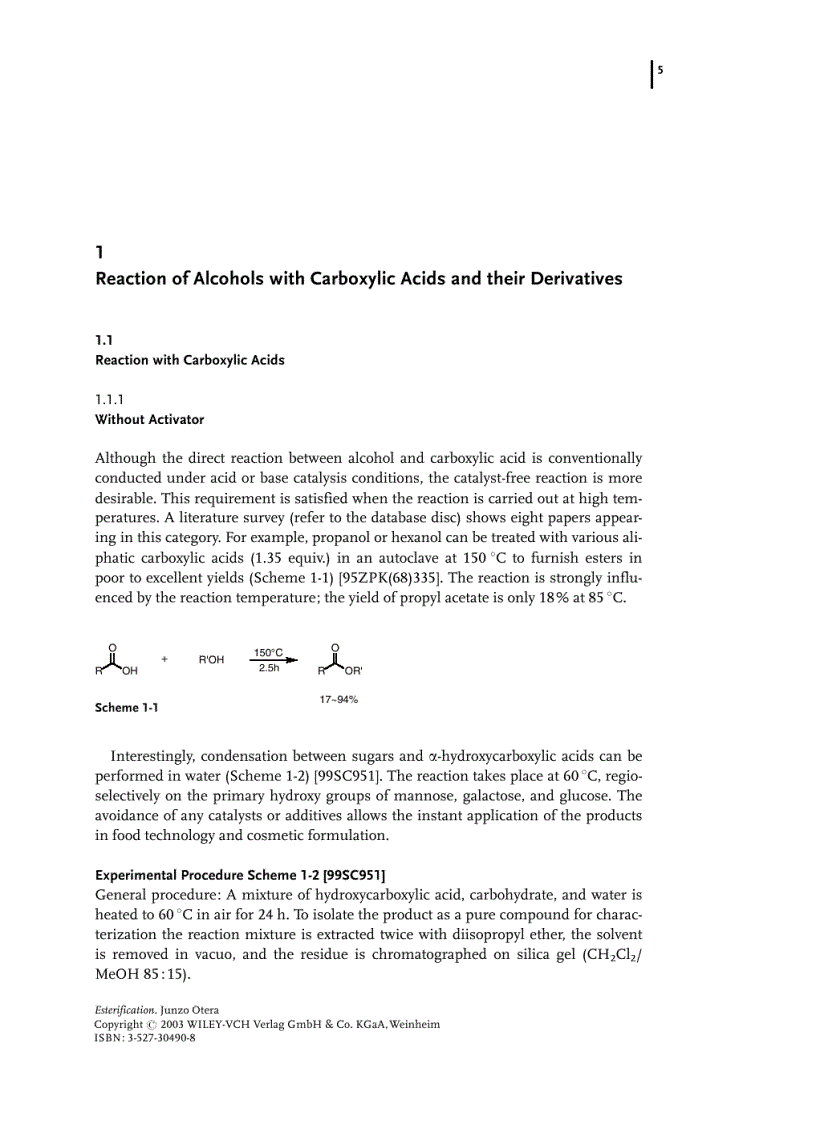 image for page Esterification Methods