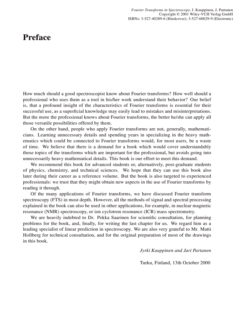 image for page Fourier Transforms in Spectroscopy