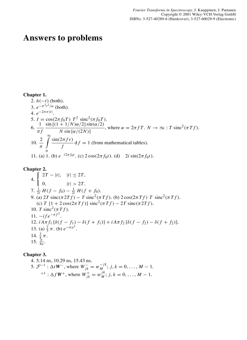 image for page Fourier Transforms in Spectroscopy