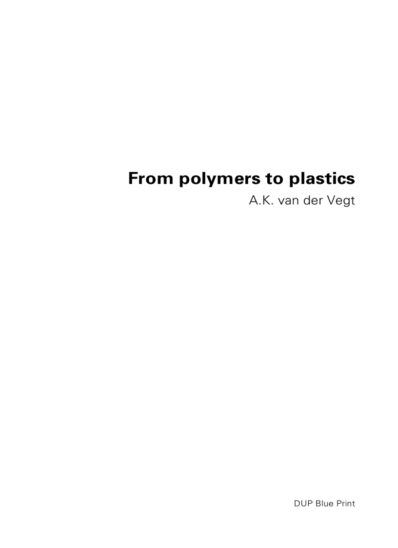 From Polymers to Plastics