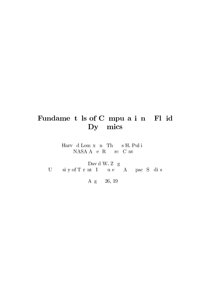 image for page Fundamentals of Computational Fluid Dynamics Scientific Computation