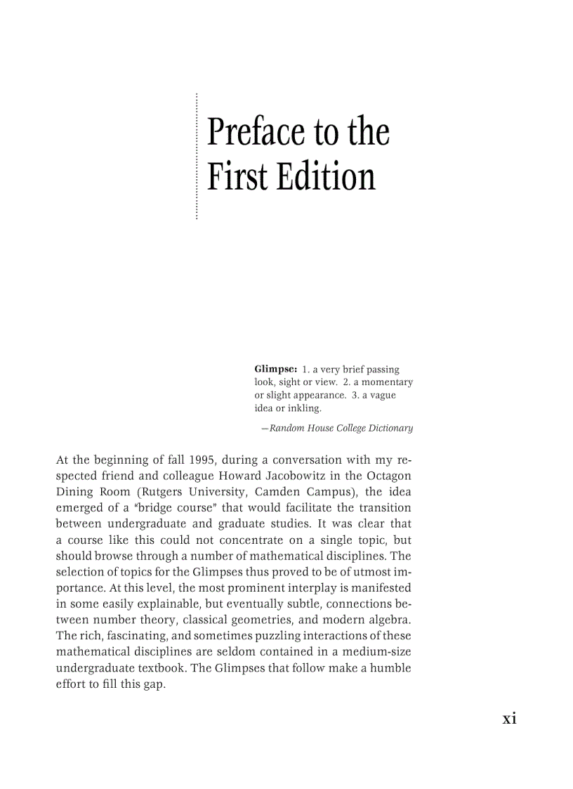 image for page Glimpses of Algebra and Geometry 2nd Edition