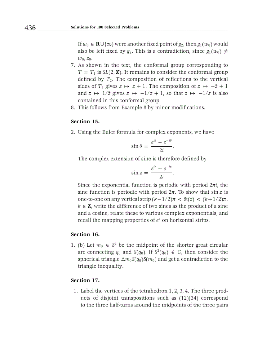 image for page Glimpses of Algebra and Geometry 2nd Edition