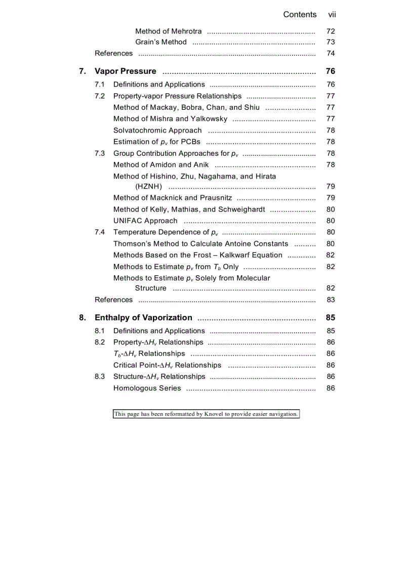 image for page Handbook for Estimating Physiochemical Properties of Organic Compounds