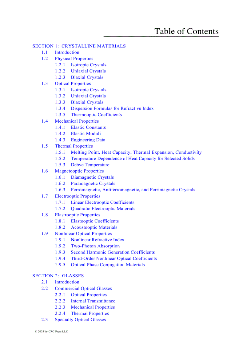 image for page Handbook of Optical Materials