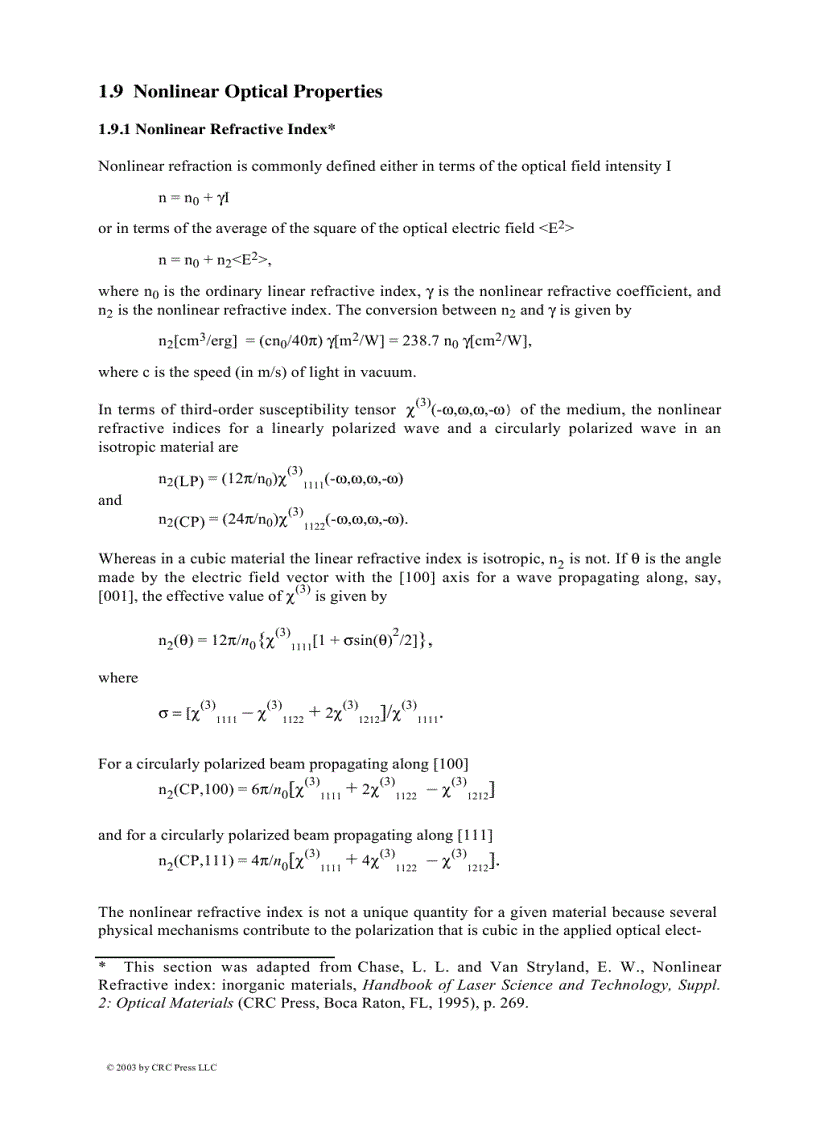 image for page Handbook of Optical Materials