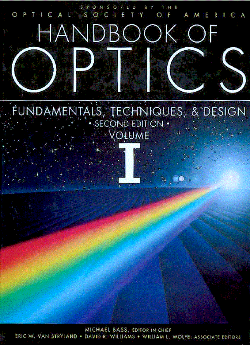 image for page Handbook of Optics 2nd Edition Volume 1