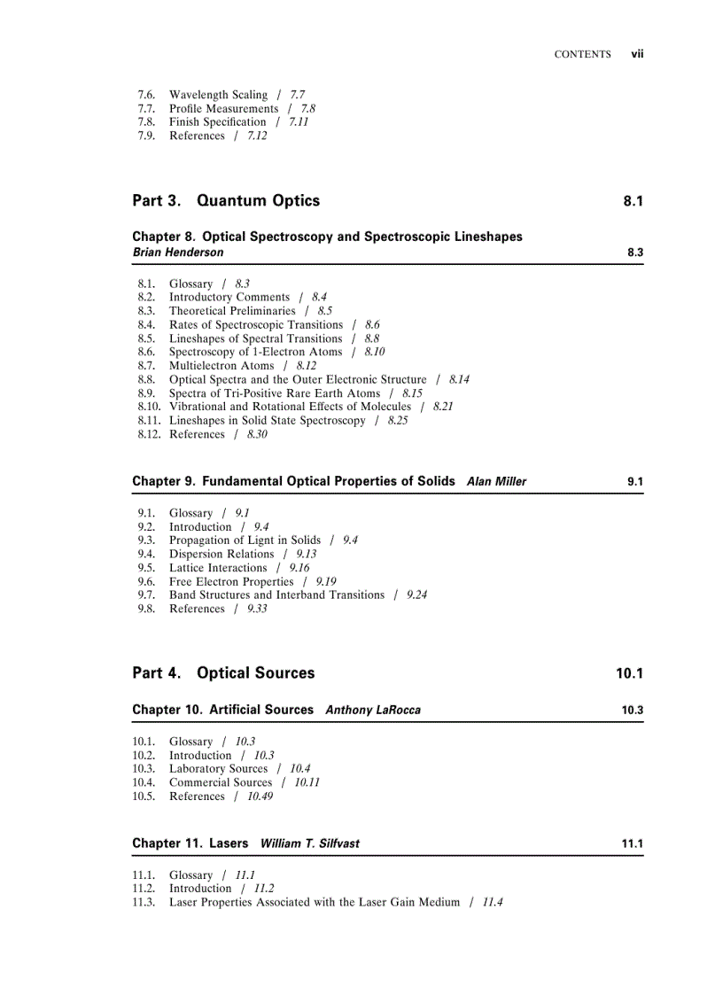 image for page Handbook of Optics 2nd Edition Volume 1