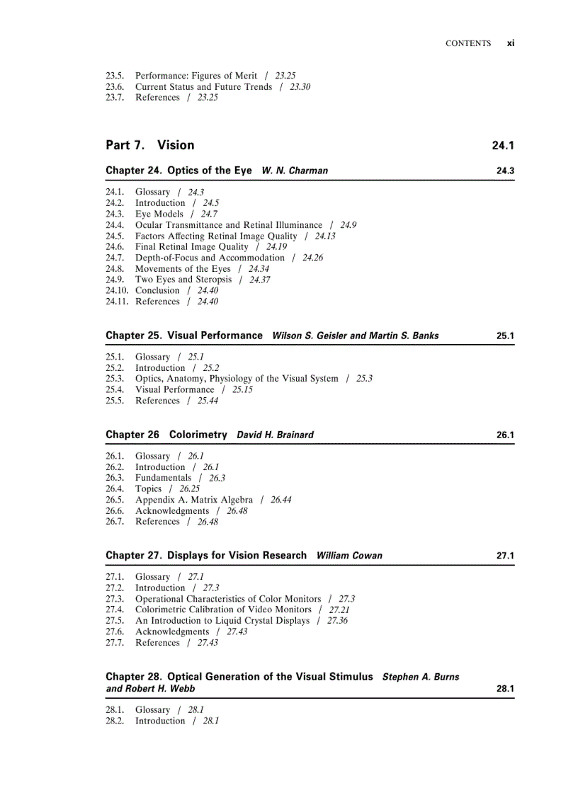 image for page Handbook of Optics 2nd Edition Volume 1