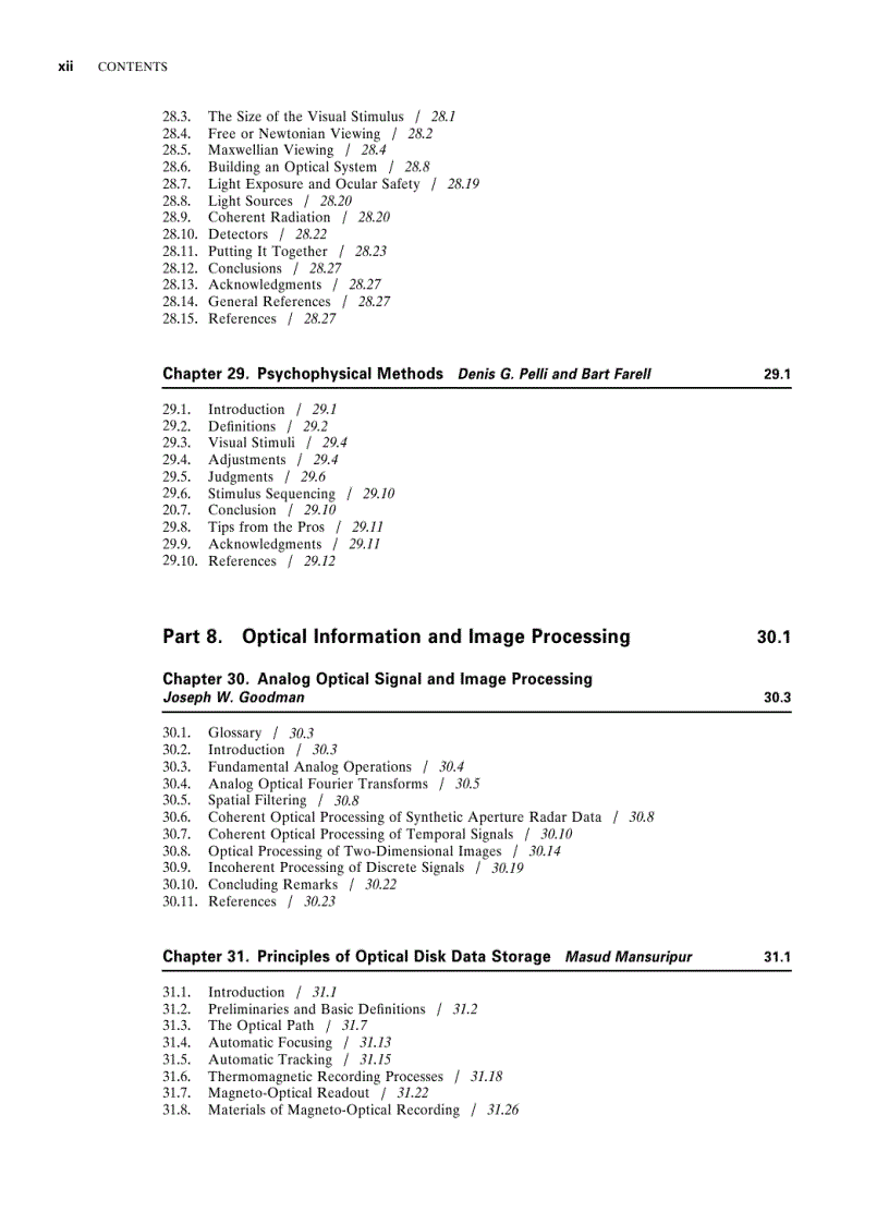 image for page Handbook of Optics 2nd Edition Volume 1