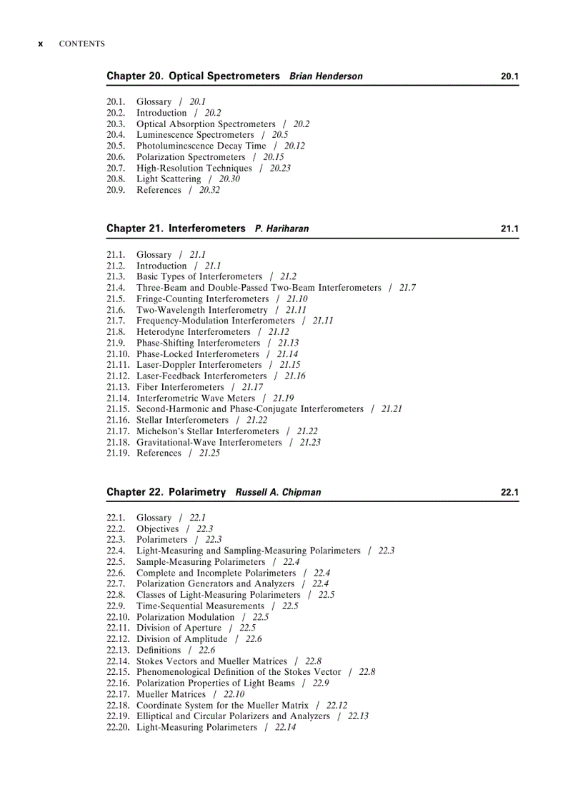 image for page Handbook of Optics 2nd Edition Volume 2