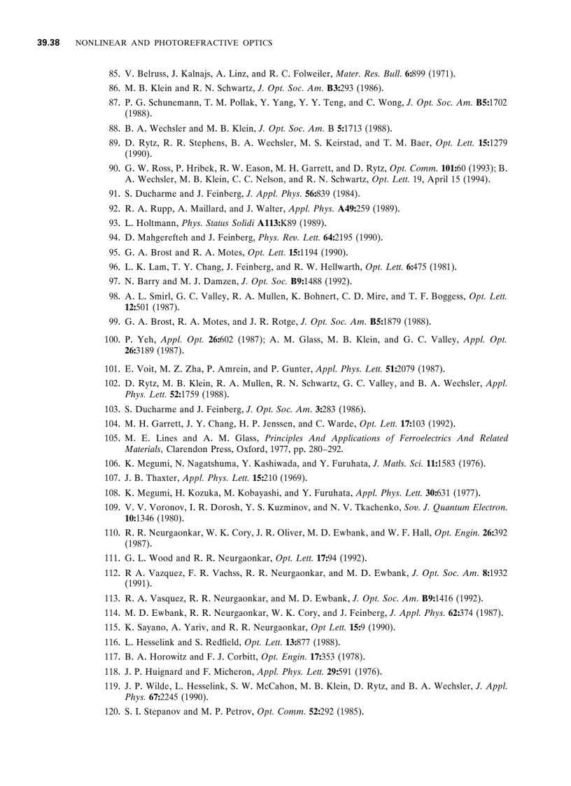 image for page Handbook of Optics 2nd Edition Volume 2