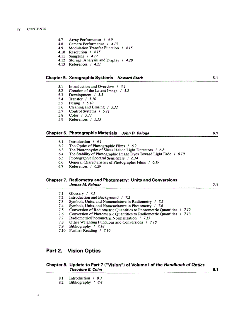 image for page Handbook of Optics 2nd Edition Volume 3