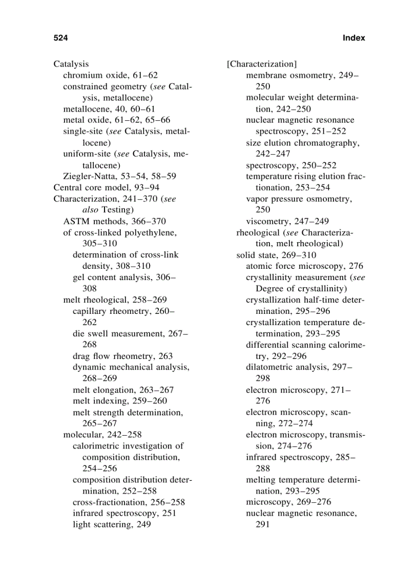 image for page Handbook of Polyethylene Structures