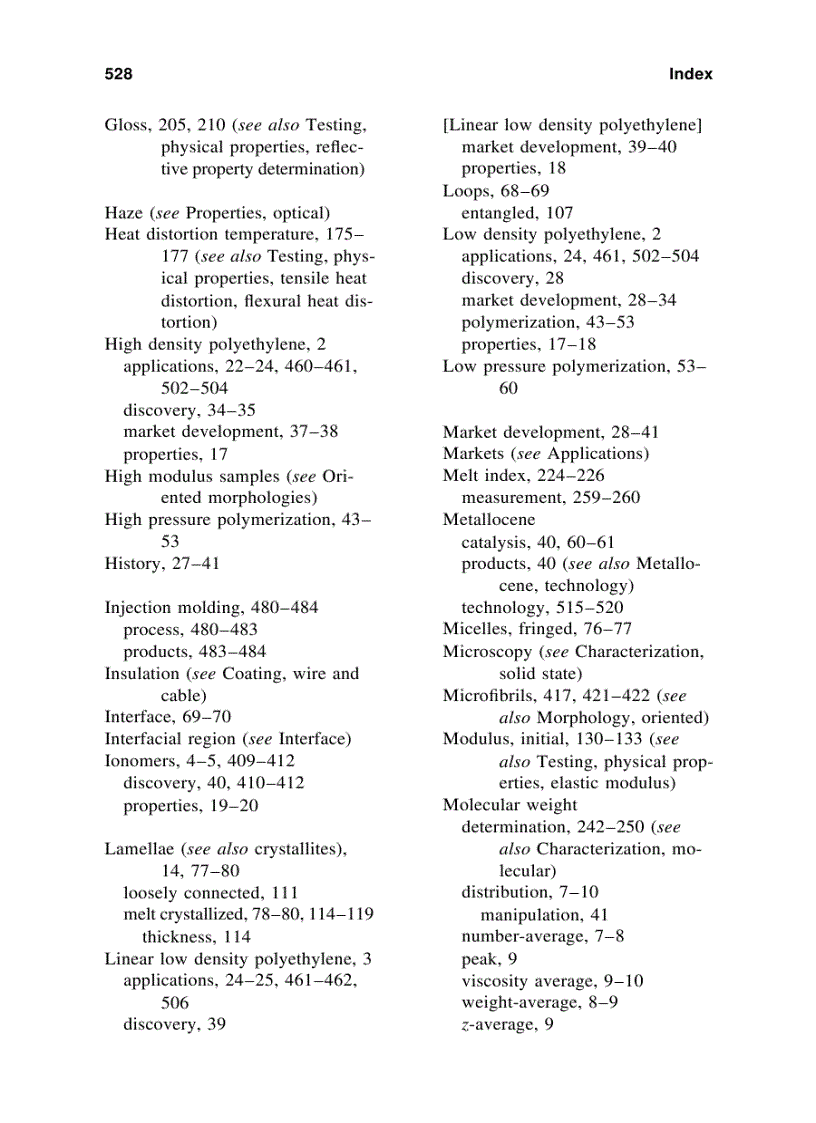 image for page Handbook of Polyethylene Structures