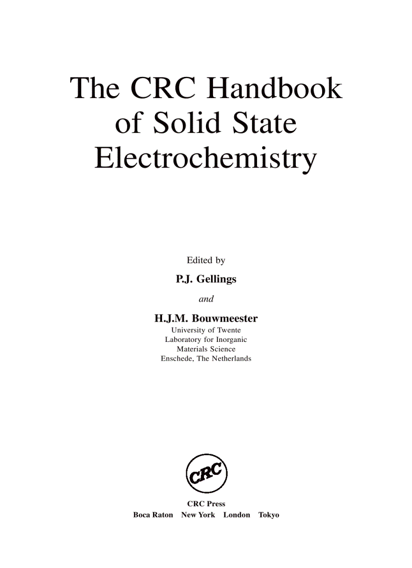 image for page Handbook of Solid State Electrochemistry
