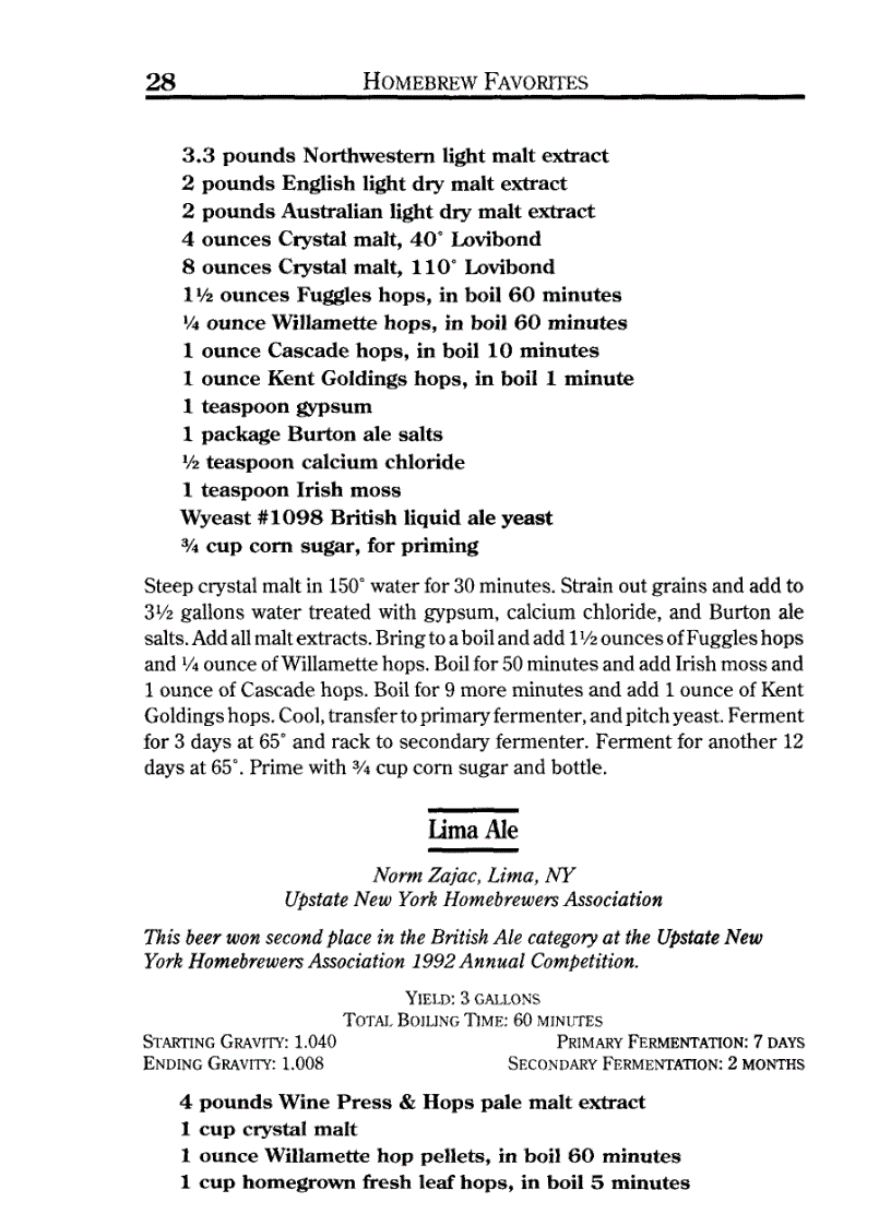 image for page Homebrew Favorites