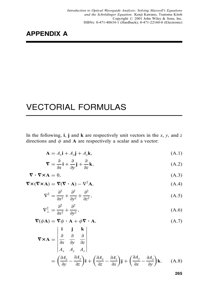image for page Introduction to Optical Waveguide Analysis