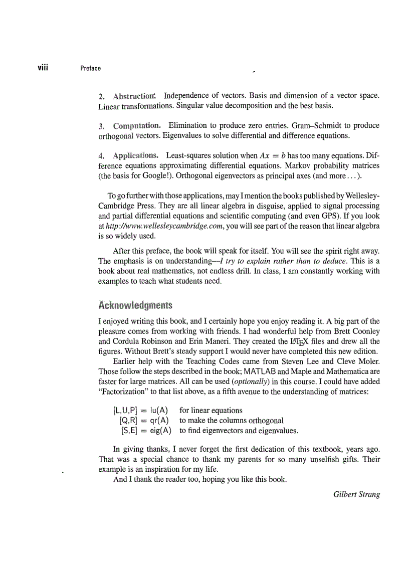 image for page Linear Algebra and Its Applications 4th Edition
