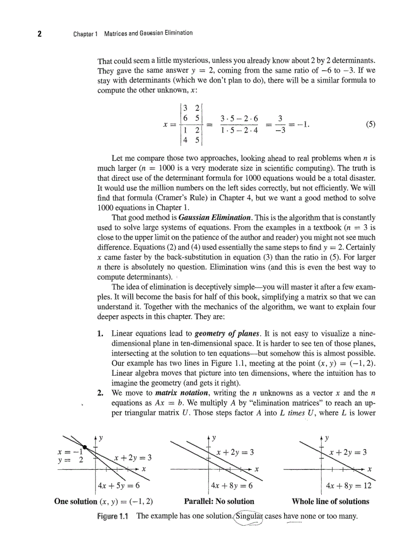 image for page Linear Algebra and Its Applications 4th Edition