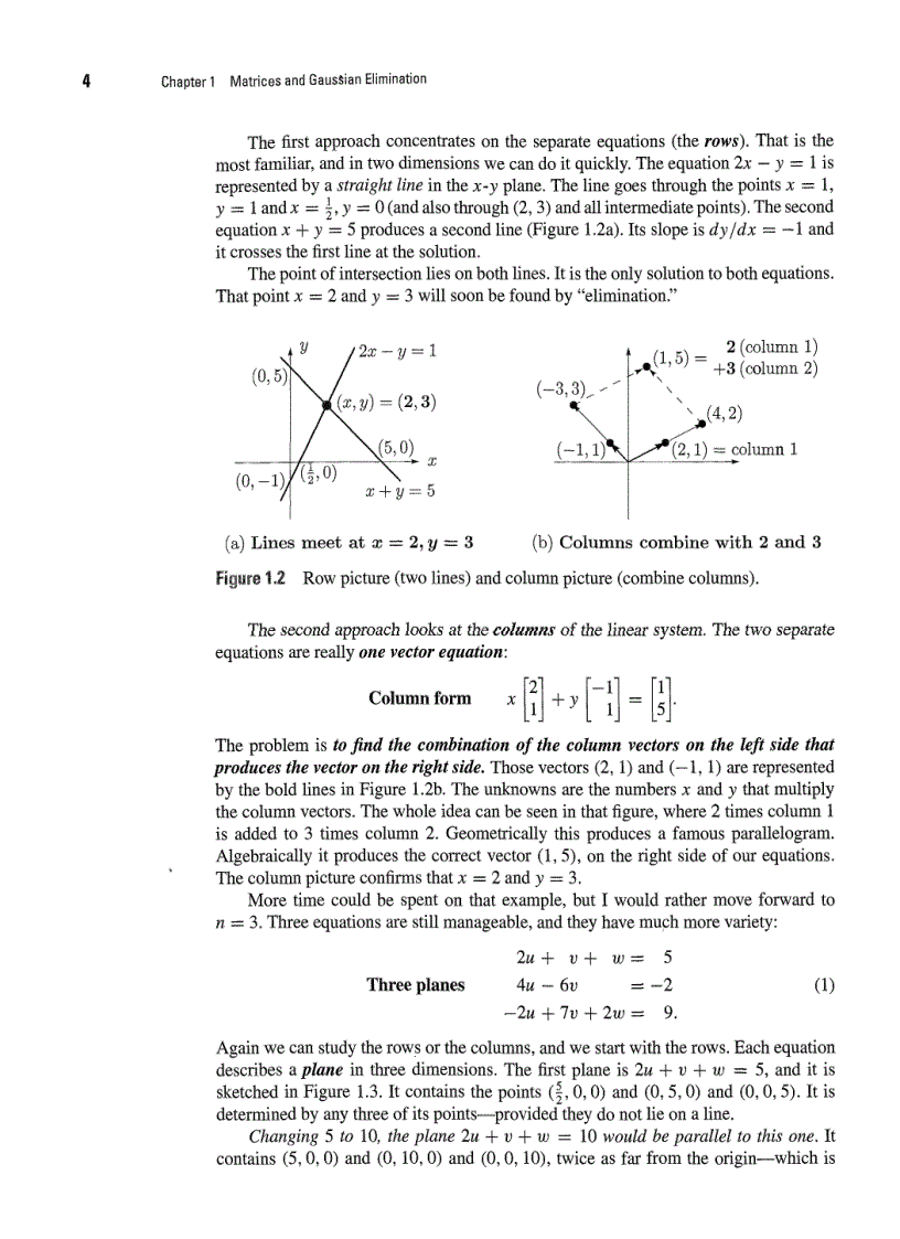 image for page Linear Algebra and Its Applications 4th Edition